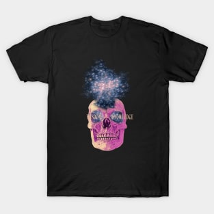 Vaporwave Galaxy Skull T-Shirt